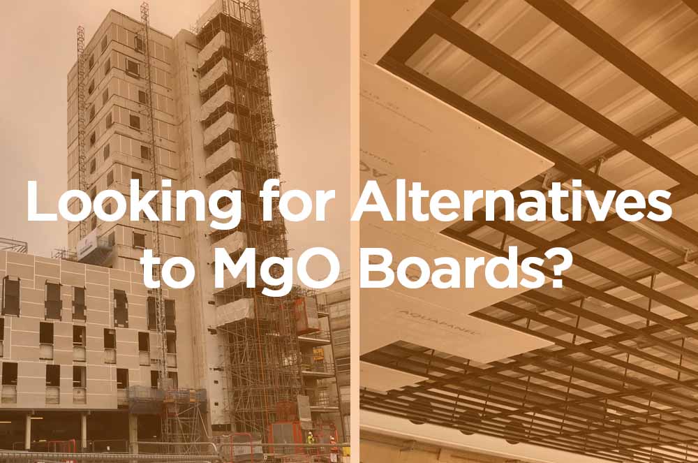 MgO Board alternatives applied internally and externally