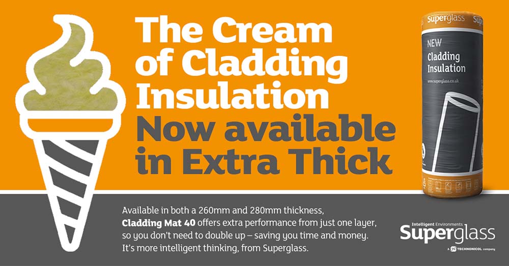 260Mm and 280mm Cladding Mat 40 now available in extra thick