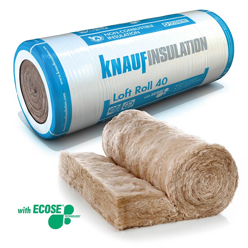 Knauf Insulation Loft Roll 40