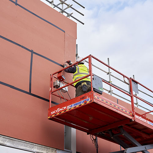 WD Drywall Fixing Knauf Windliner Boards As External Sheathing Board