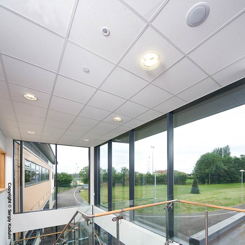 Knauf AMF Ecomin Planet ceiling tiles project example