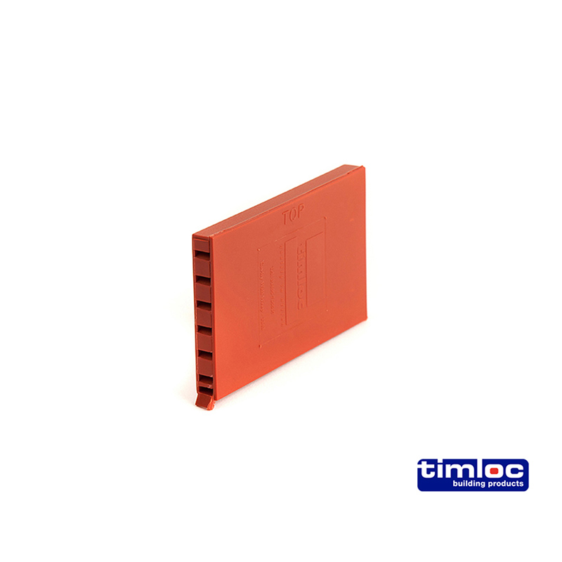 Timloc 1143 Cavity Wall Weep 100X65x10mm Terracotta
