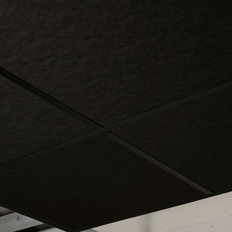 Zentia Colortone Neeva Ceiling Tiles Black 15mm Angle