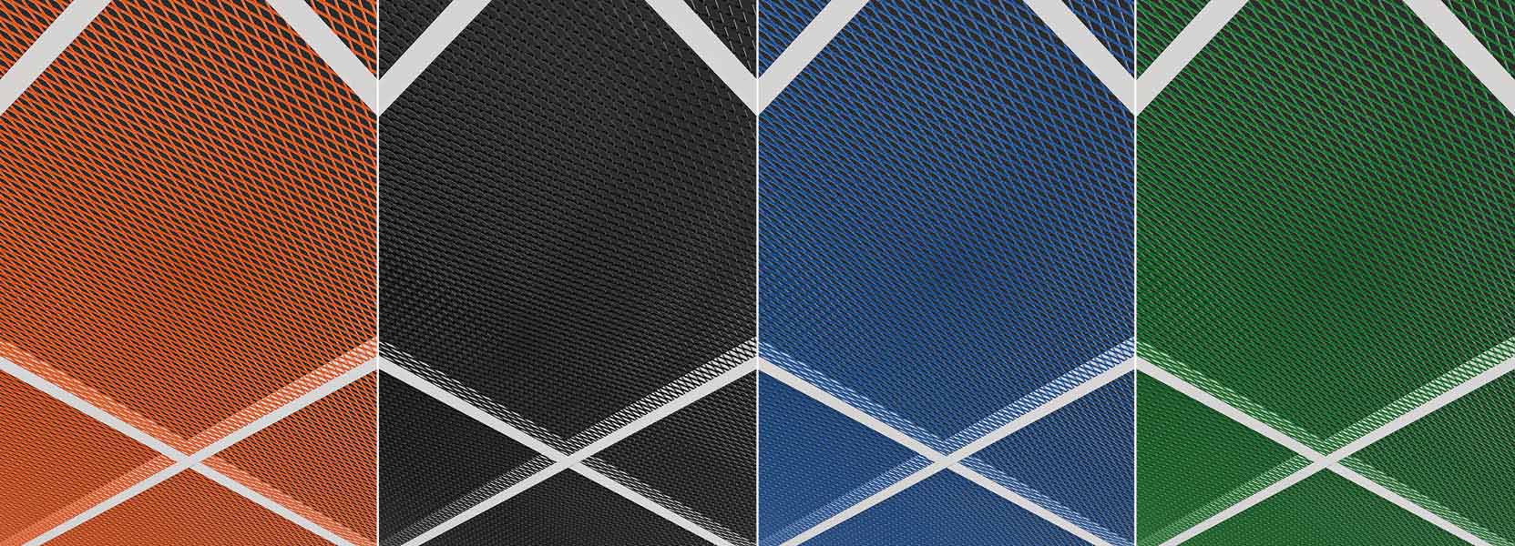 Zentia DecoMesh - tile colour options with white grid