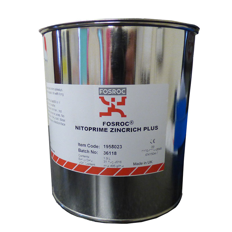 Fosroc Nitoprime Zincrich Plus Encon Construction Products