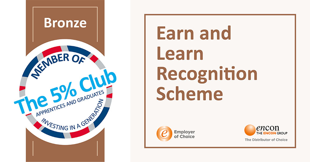 Encon has been recognised as Bronze members of The 5% Club