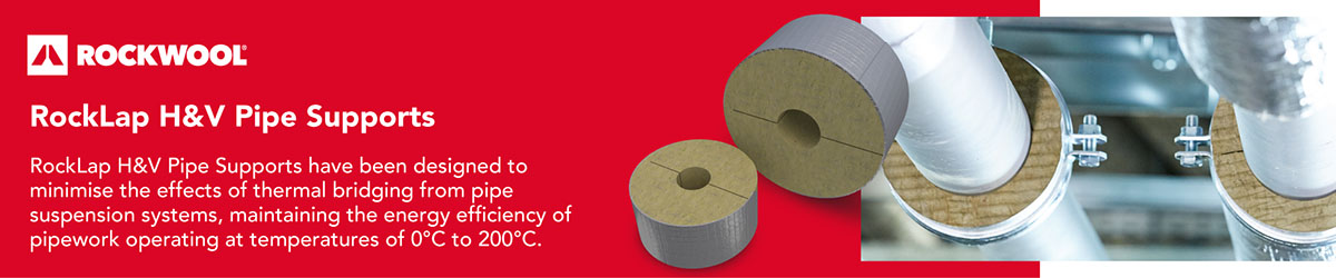 ROCKWOOL RockLap H&V Pipe Supports for HVAC applications