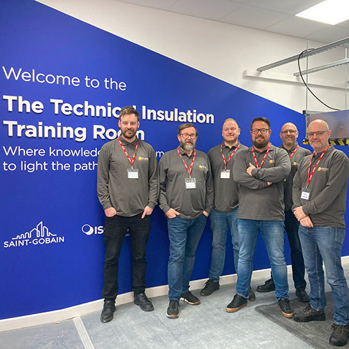 Encon Technical Solutions Team at the Isover Technical Insulation Training Room
