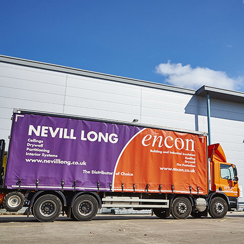 Encon Insulation Truck making a delivery