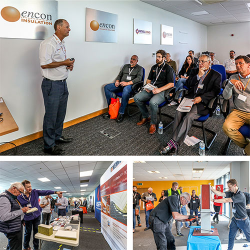 Images from Encon's Burning Wisdom Passive Fire Protection Showcase