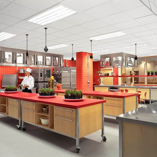 Ecophon Hygiene™ Working Kitchen Application