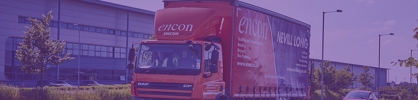 Encon Insulation and Nevill Long truck heading out on deliveries