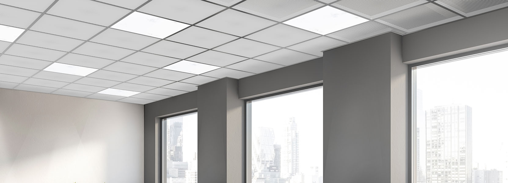 Zentia DecoMesh white ceiling