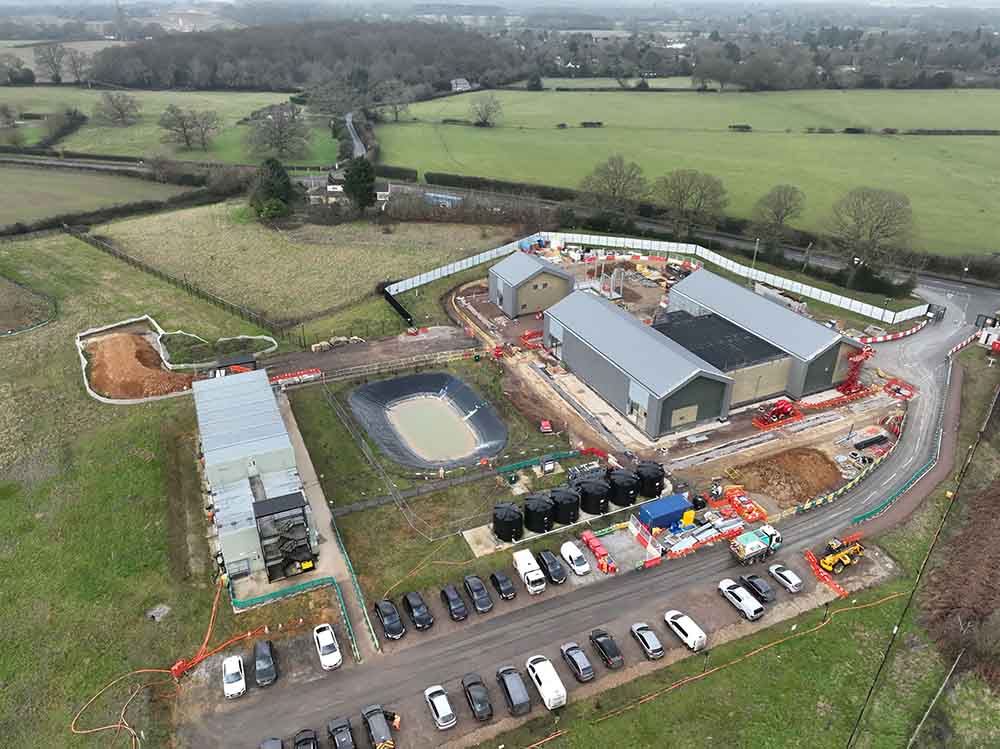An overhead image of part of the Chiltern Tunnels construction